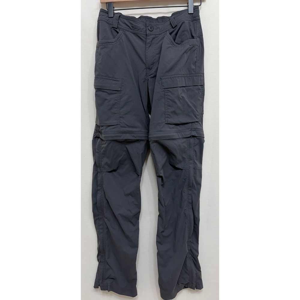 REI Co-op Sahara Convertible Hiking Pants Women Size 4 Charcoal Gray